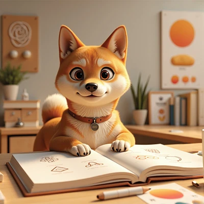 Aiko riše skice logotipov – Mushin branding proces